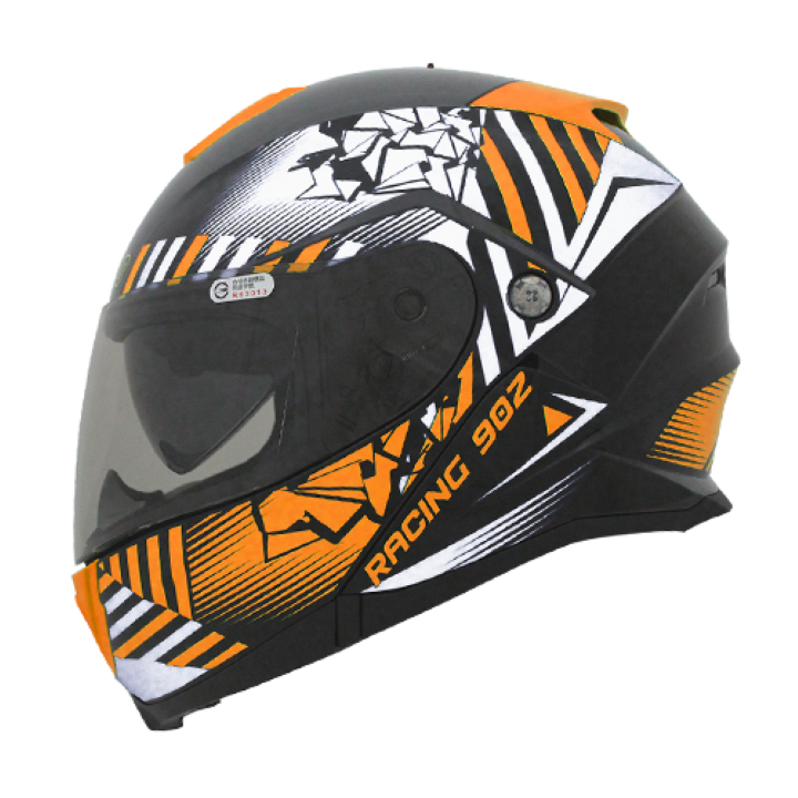 N-902 THUNDER BLACK ORANGE WHITE